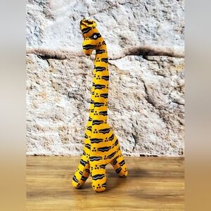 Handmade African Print Giraffe Plush Toy
